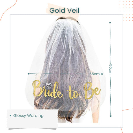 Bride to be Sash Tiara Veil Robe Bridal Shower Balloon Hen Party Bachelorette Party