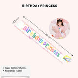 [SG Instock] Birthday Sash Birthday Crown Tiara Birthday King Queen Girl Boy Birthday Decoration