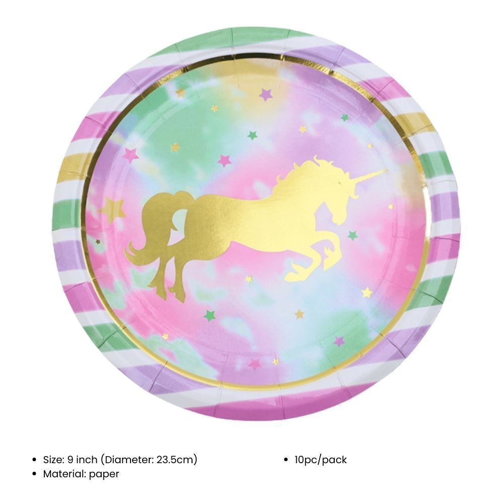 Everything Unicorn theme birthday decoration balloon banner tableware