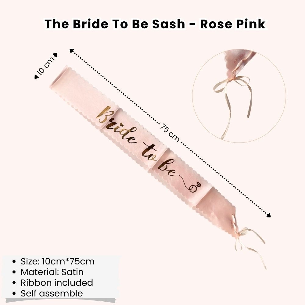 Bride to be Sash Tiara Veil Robe Bridal Shower Balloon Hen Party Bachelorette Party