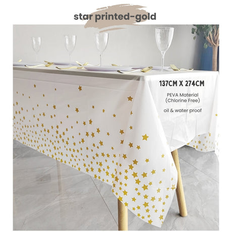 Disposable table cloth Waterproof table cover for birthday party wedding events