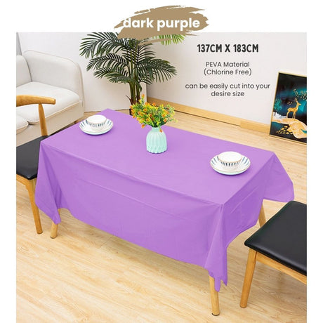 Disposable table cloth Waterproof table cover for birthday party wedding events