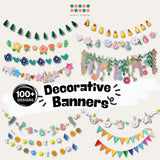 [SG Instock] Decorative Happy Birthday Banner Garland Triangle Flag Bunting for Party Decoration