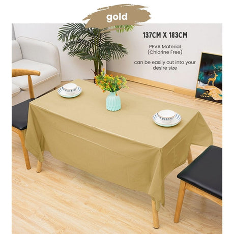 Disposable table cloth Waterproof table cover for birthday party wedding events