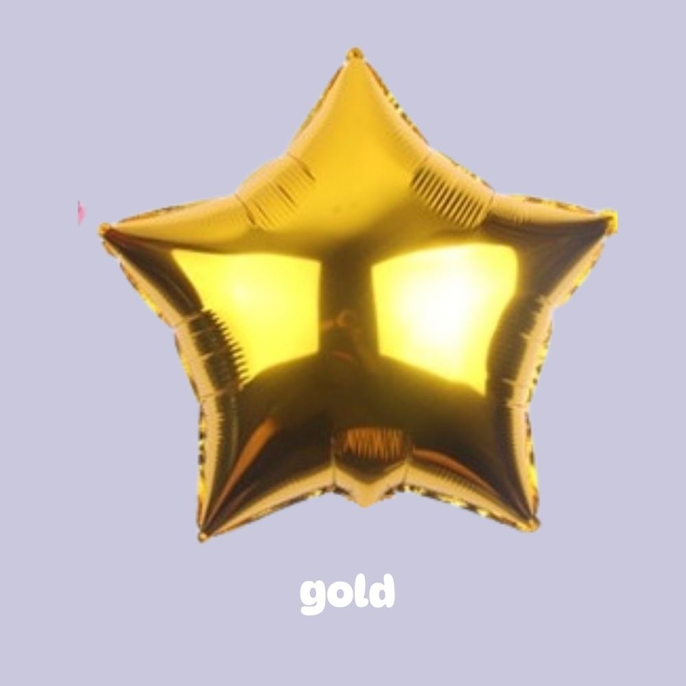 Individual Helium Inflated Heart Balloon Star Balloon