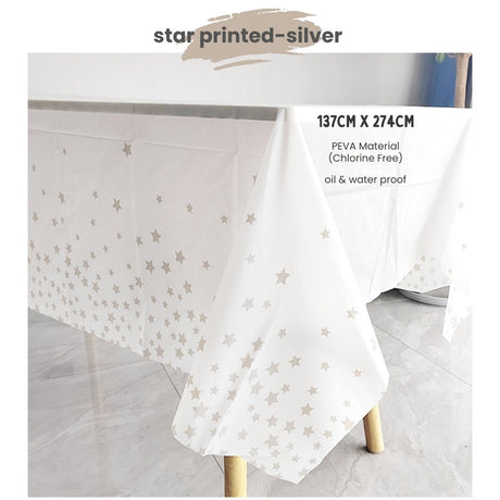 Disposable table cloth Waterproof table cover for birthday party wedding events
