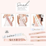 Bride to be Sash Tiara Veil Robe Bridal Shower Balloon Hen Party Bachelorette Party