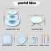 Disposable Pastel color tableware paper plates cutlery sets for party wedding events