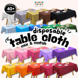 Disposable table cloth Waterproof table cover for birthday party wedding events