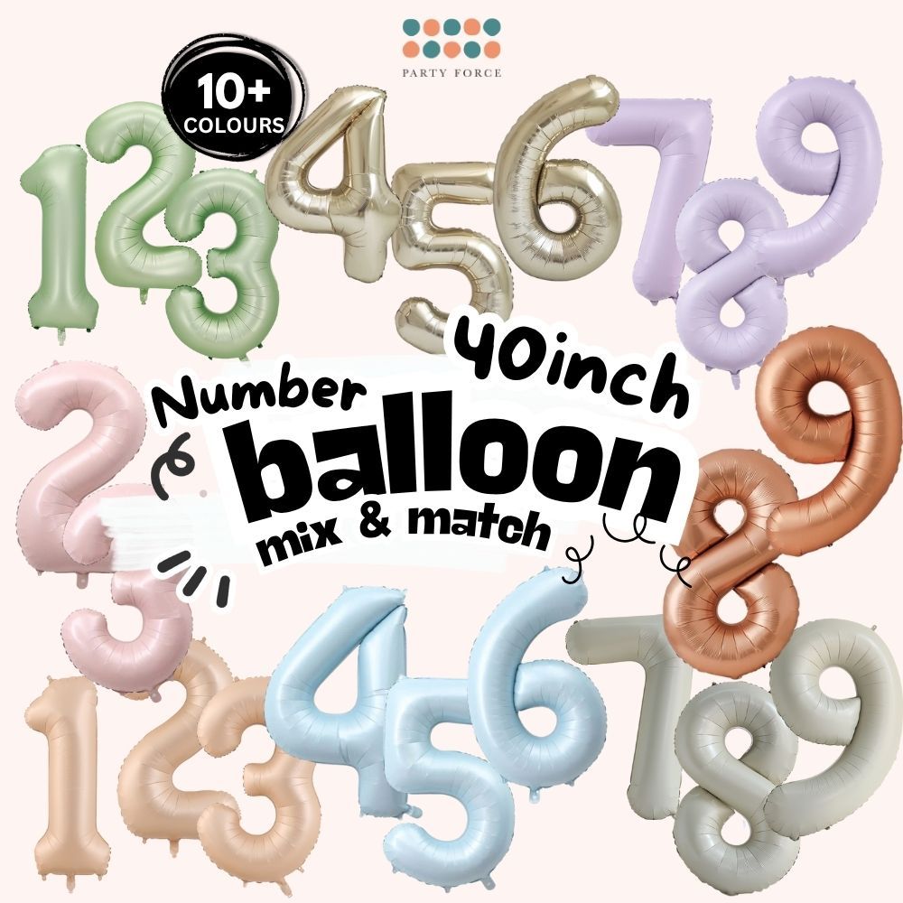 All 40inch Giant Number Balloon
