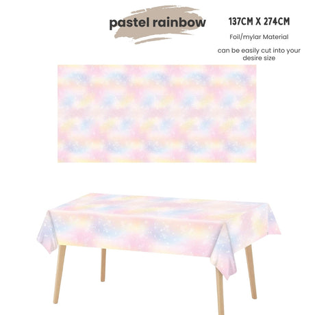Disposable table cloth Waterproof table cover for birthday party wedding events