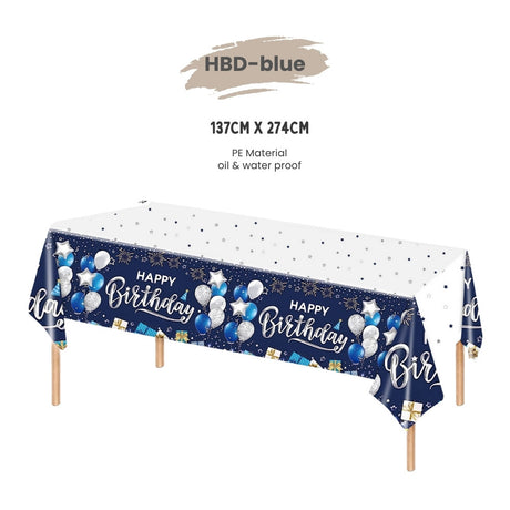 Disposable table cloth Waterproof table cover for birthday party wedding events