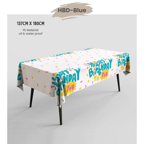 Disposable table cloth Waterproof table cover for birthday party wedding events