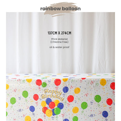 Disposable table cloth Waterproof table cover for birthday party wedding events