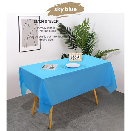 Disposable table cloth Waterproof table cover for birthday party wedding events
