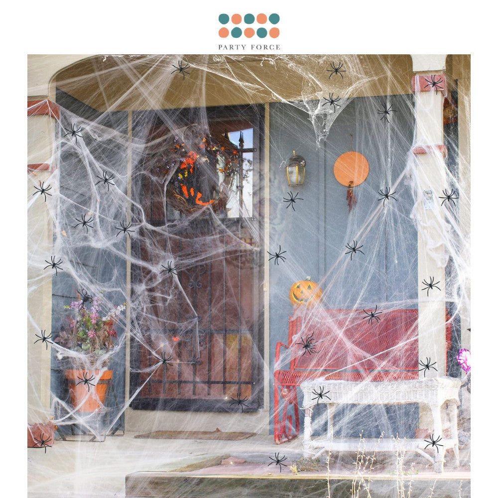 Halloween Spider Webs & Props