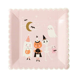 Pink Series Halloween disposable paper plates for party celebration