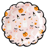 Pink Series Halloween disposable paper plates for party celebration