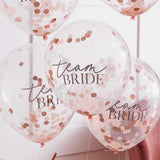 Team Bride Rose Pink Confetti for Hens Parties Events Decoration