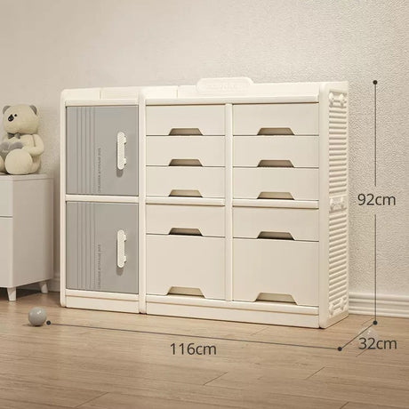 Modern style Children's Toy Storage Shelf Cabinet Drawer set Room Organizer Box Locker