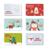 24pcs/set Mini Christmas Gift Card Christmas Greeting Card