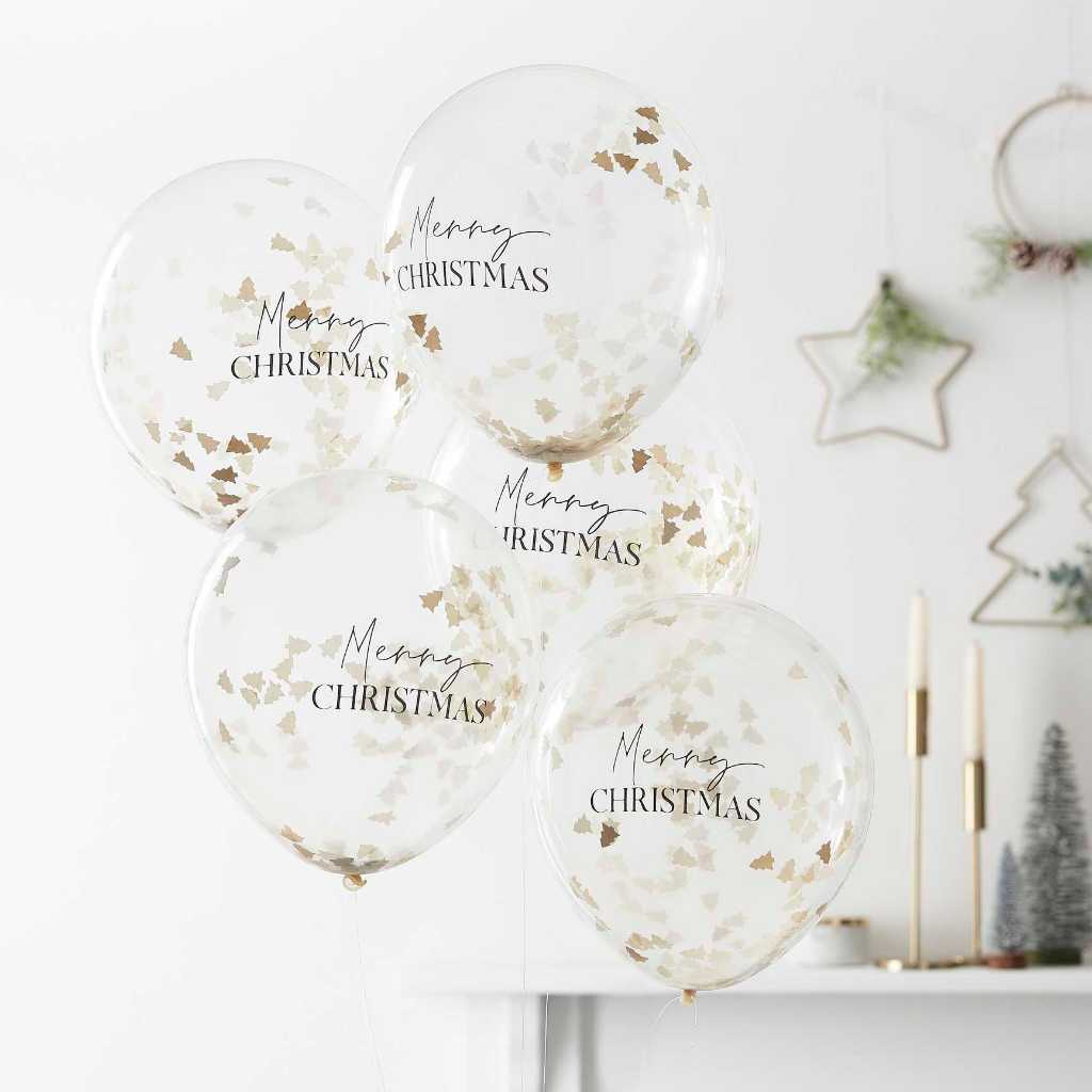 Christmas Confetti Balloon Pack for Chrismas Decoration