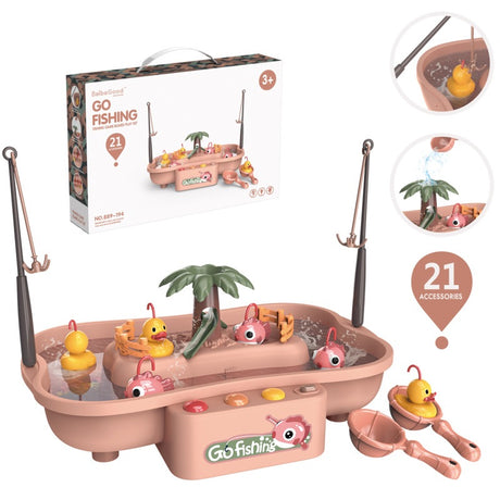 Kids Pretend Play Fishing Set for Summer Birthday Gift