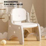 Adjustable Height Writing Desk with Storage and Ergonomic Chair for Kids