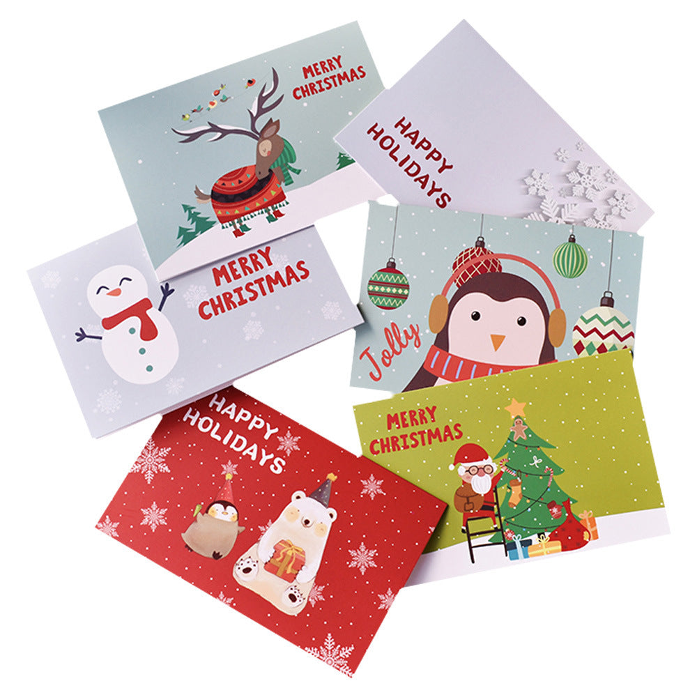 24pcs/set Mini Christmas Gift Card Christmas Greeting Card