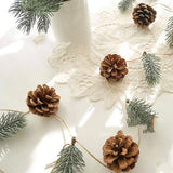 Christmas Pine Cone and Pine Needle Garland for Christmas Parties Decoration