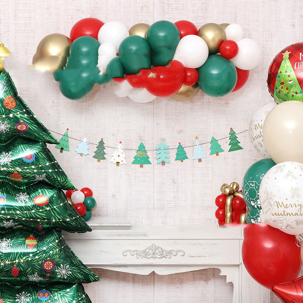 Christmas Tree Design Banner for Christmas Parties Decoration