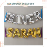 16 inch 40 inch Silver Number Balloon Alphabet Balloon