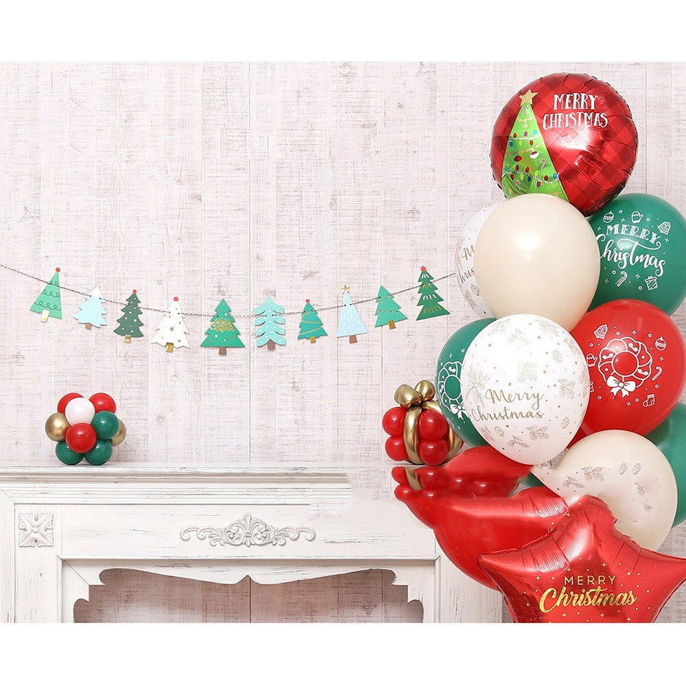 Christmas Tree Design Banner for Christmas Parties Decoration