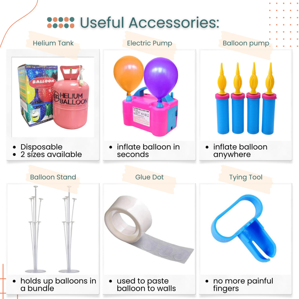 [SG Instock] Pastel Latex Balloon 12 inch 5 inch Helium Grade Balloon for Birthday Party Decoration