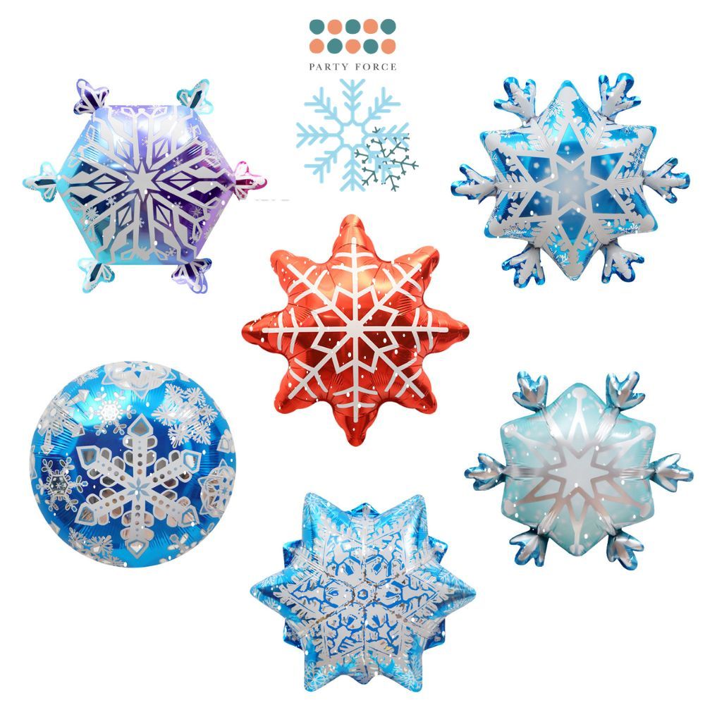 Christmas Snow Flake Foil Balloon for Christmas Decoration Christmas Event