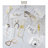 New Premium Gold Bride To Be Photo Props for Party Celebration Event