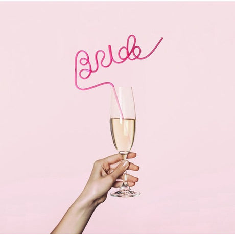 Creative Bride Plastic Straws for Hen Party Wedding Party