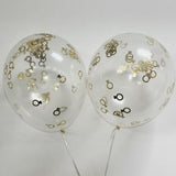 Gold Ring Confetti Transparent Balloon for Hens Parties Events Decoration