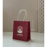 Square Christmas paper bag for Christmas gift goodie bag