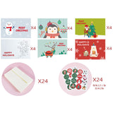 24pcs/set Mini Christmas Gift Card Christmas Greeting Card