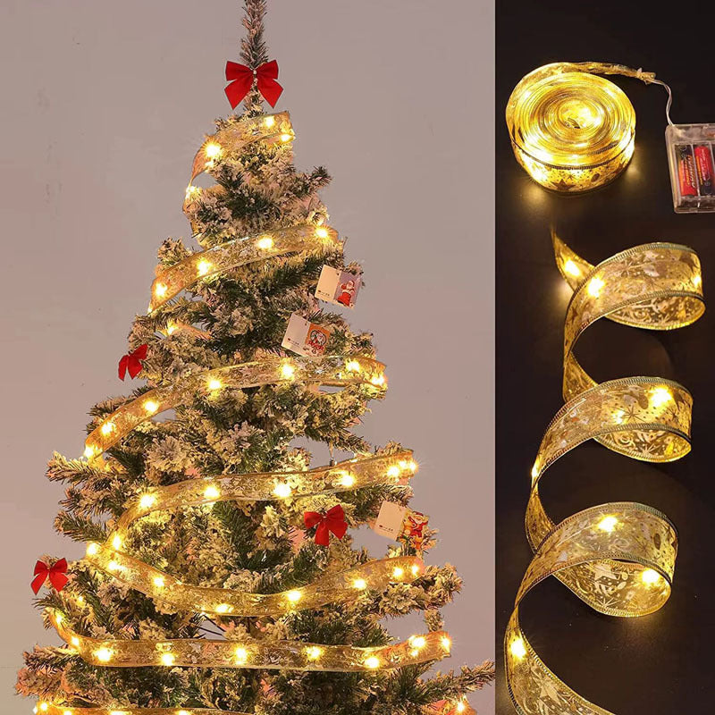 Christmas Tree Ribbon Light for Christmas Decoration Christmas Events