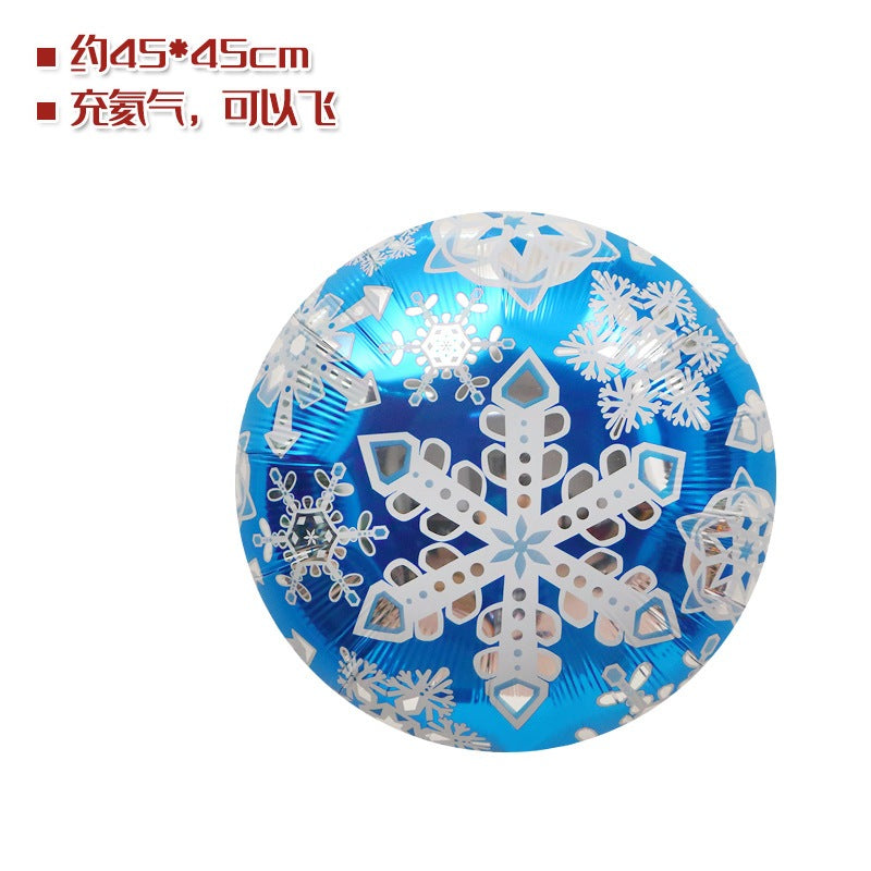 Christmas Snow Flake Foil Balloon for Christmas Decoration Christmas Event