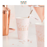 Rose Gold Team Bride Large Hen Party Cups for Hen Party Bridal