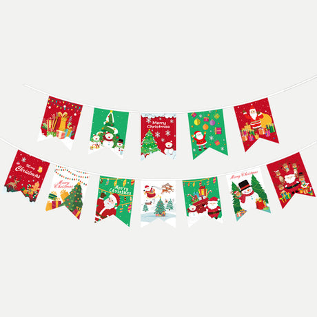 Fish Tail Christmas Flag Garland for Christmas Decoration