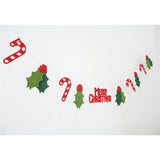 Felt Merry Christmas Candy Leaf Banner for Christmas Decoration