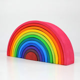 Large Wooden Rainbow Bricks and Other Montesorri Toys for Kids