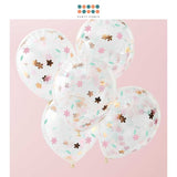 Floral Confetti Balloon for Birthday Decoration Hens Parties Events Decoration