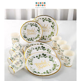 Botanical Bridal Shower Tableware for for Wedding Party Celebration Event