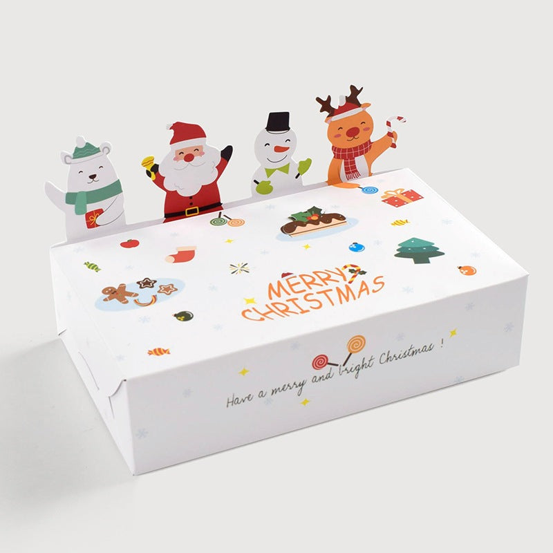 Christmas 3D Paper Gift Box for Christmas gift goodie bag