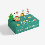Christmas 3D Paper Gift Box for Christmas gift goodie bag
